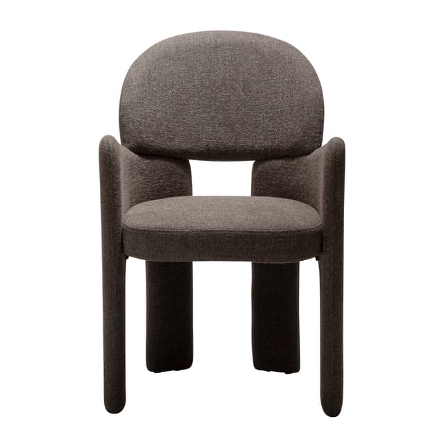 Aole Karmstuhl Major Braun Bouclé