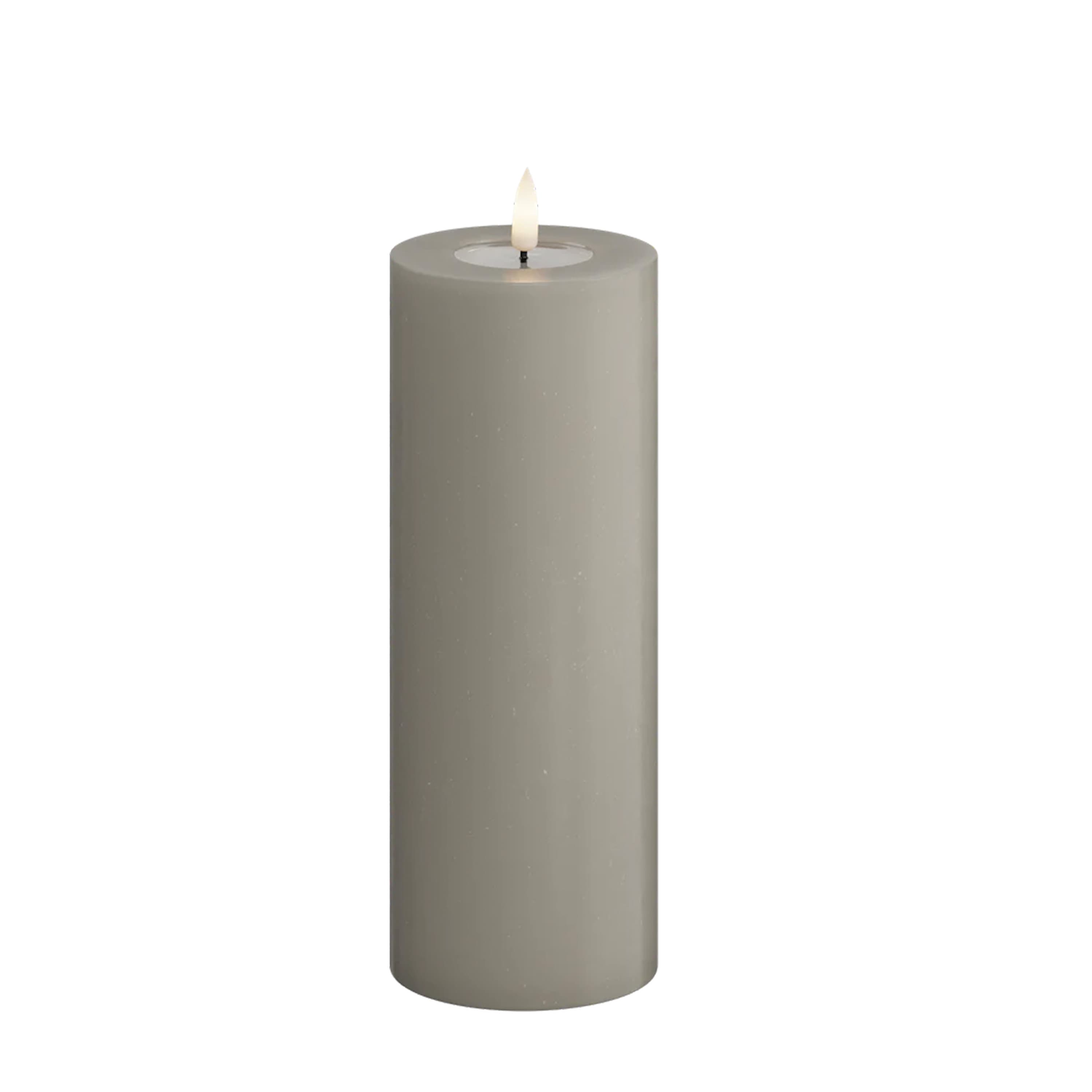 LED Stumpenkerze Sand 20cm