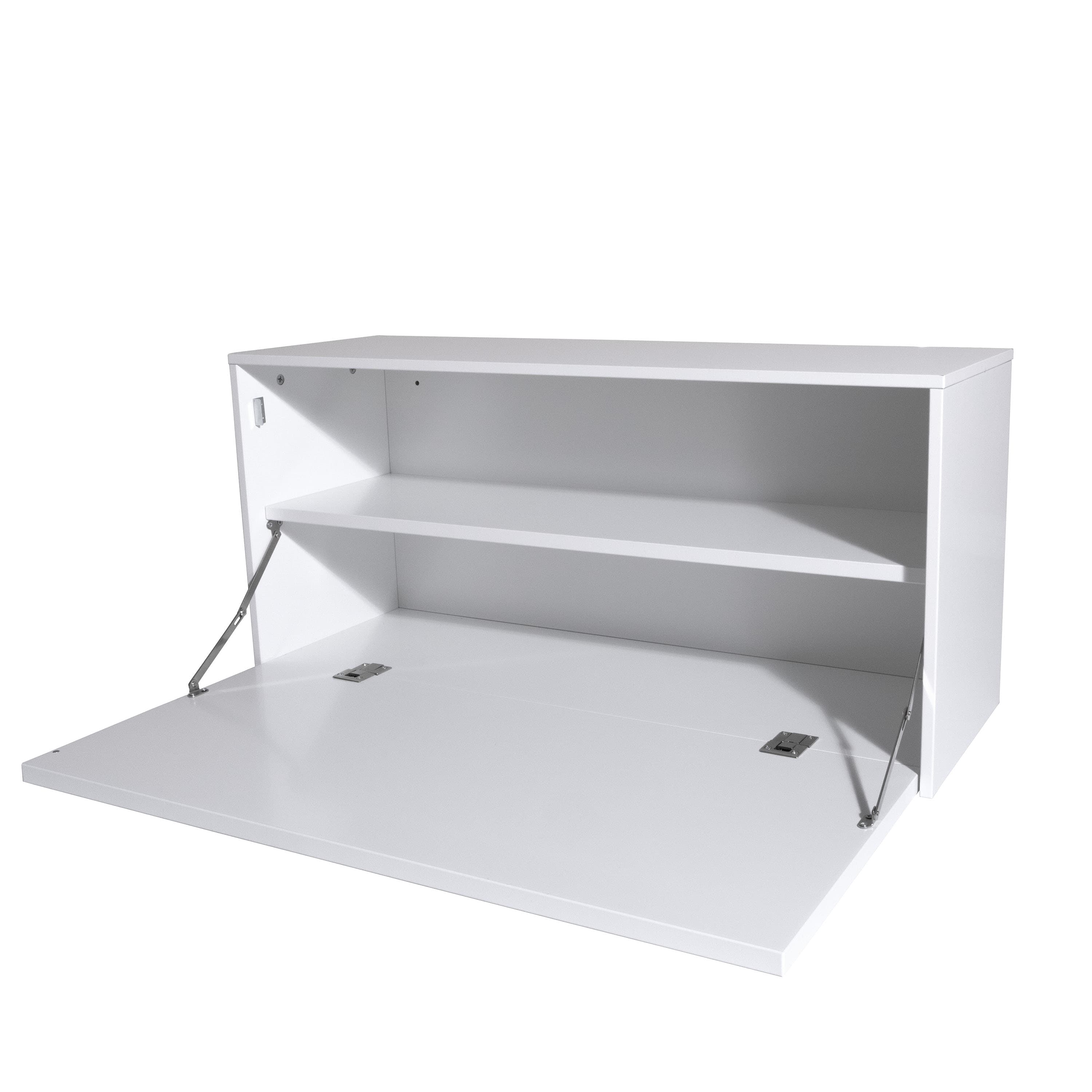 Pythagoras Wall Cabinet White 27x80cm