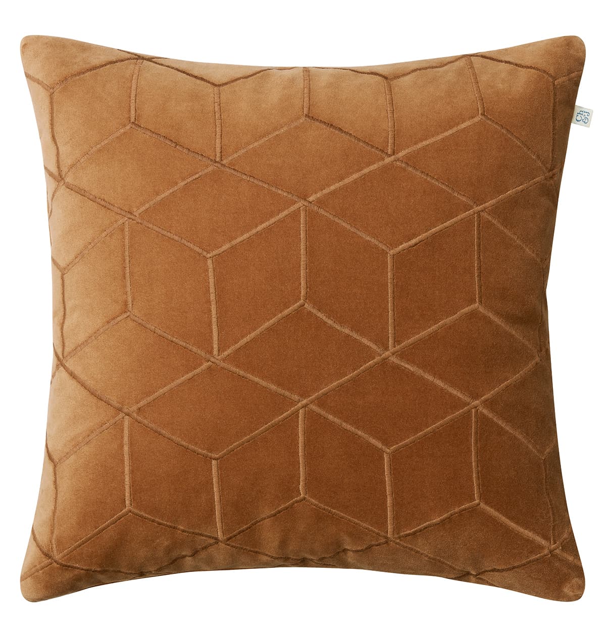 Vir Kissenbezug Samt Cognac 50x50