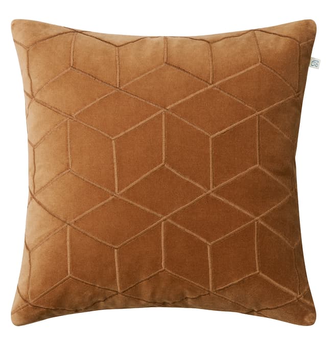Vir Kissenbezug Samt Cognac 50x50
