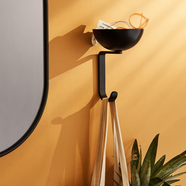 Nest Wall Hook Black Matte