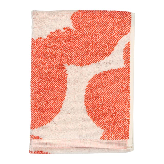Unikko Towel Off White/Orange Red 32x50