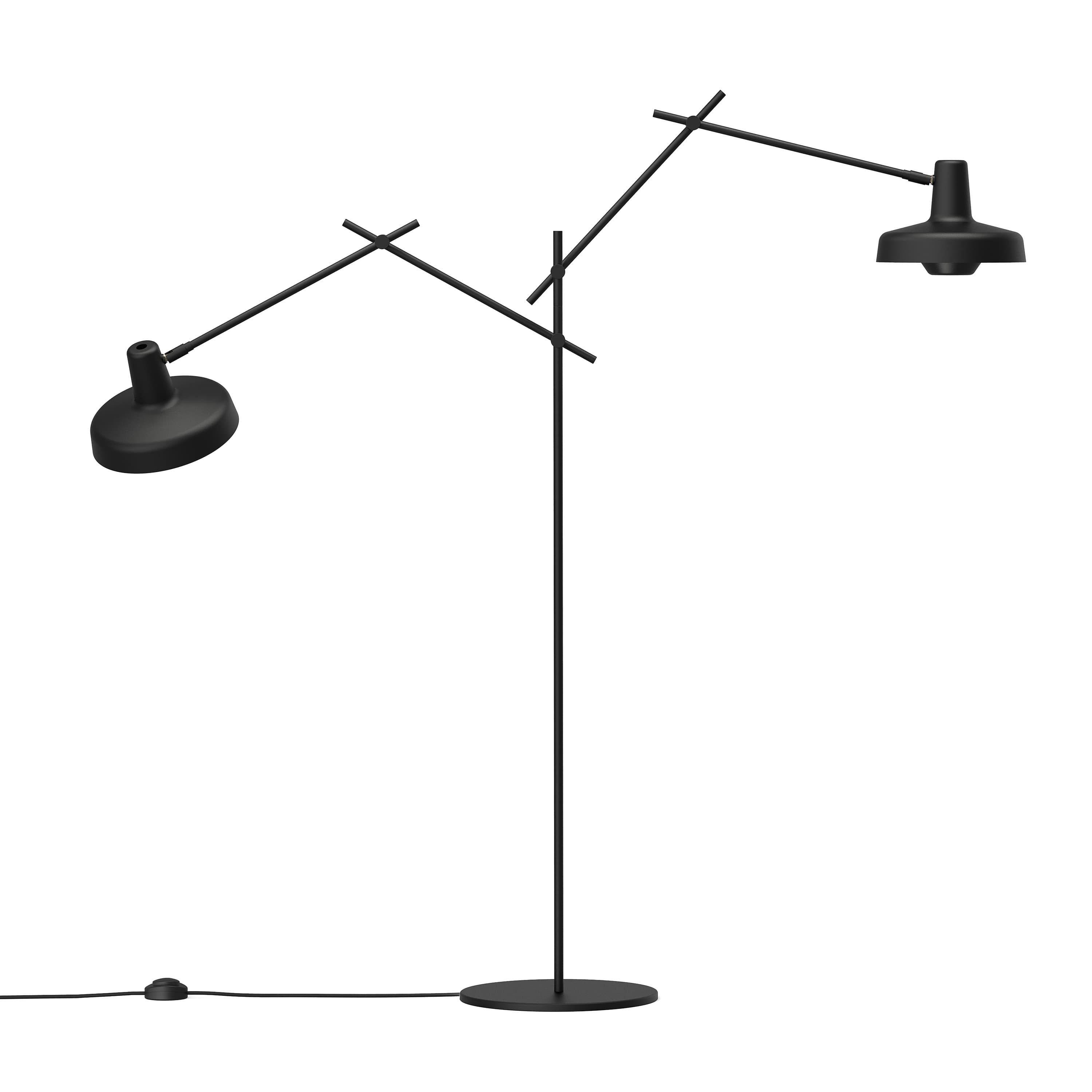 Arigato Floor Lamp Double Black