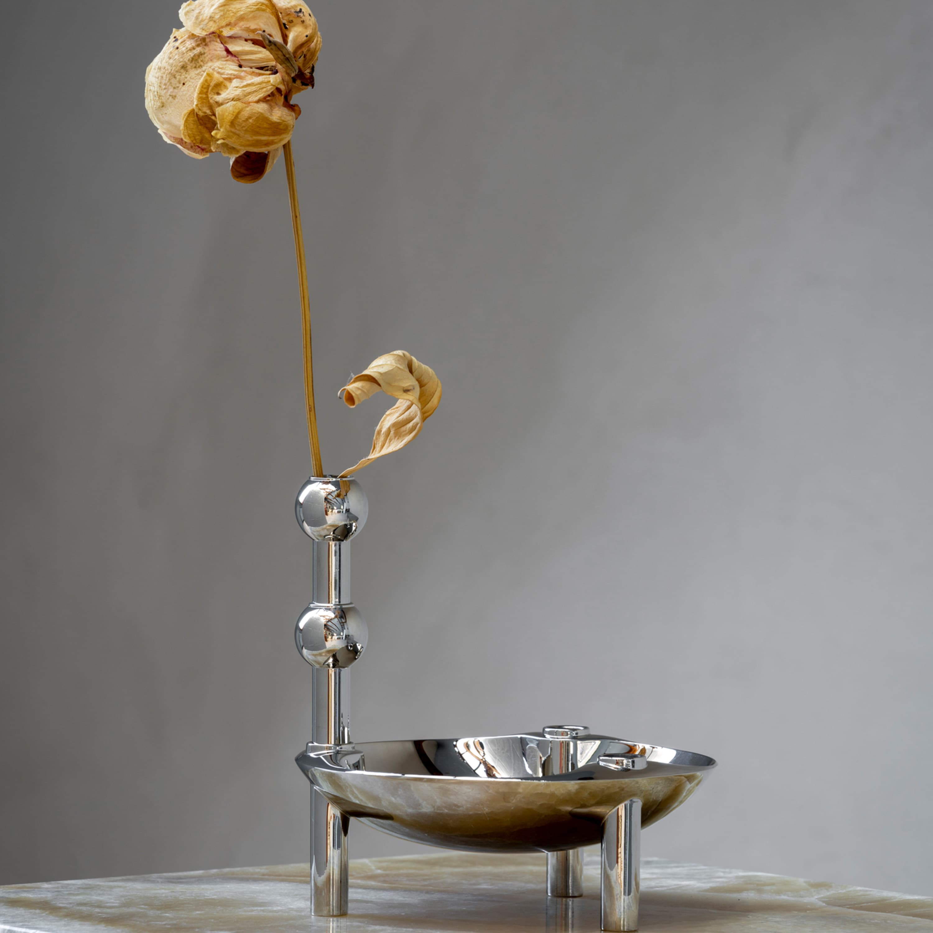 STOFF Nagel Vase Chrom