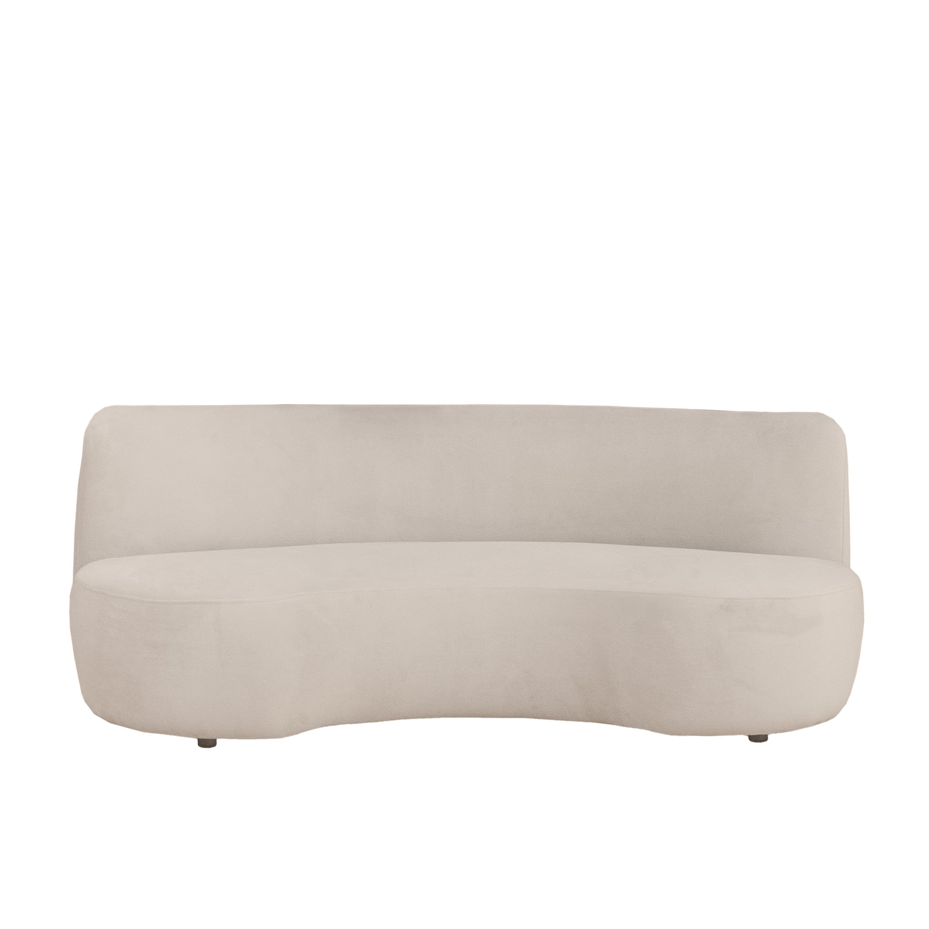 Moon 3-Sitzer Sofa Samt Greige 190cm