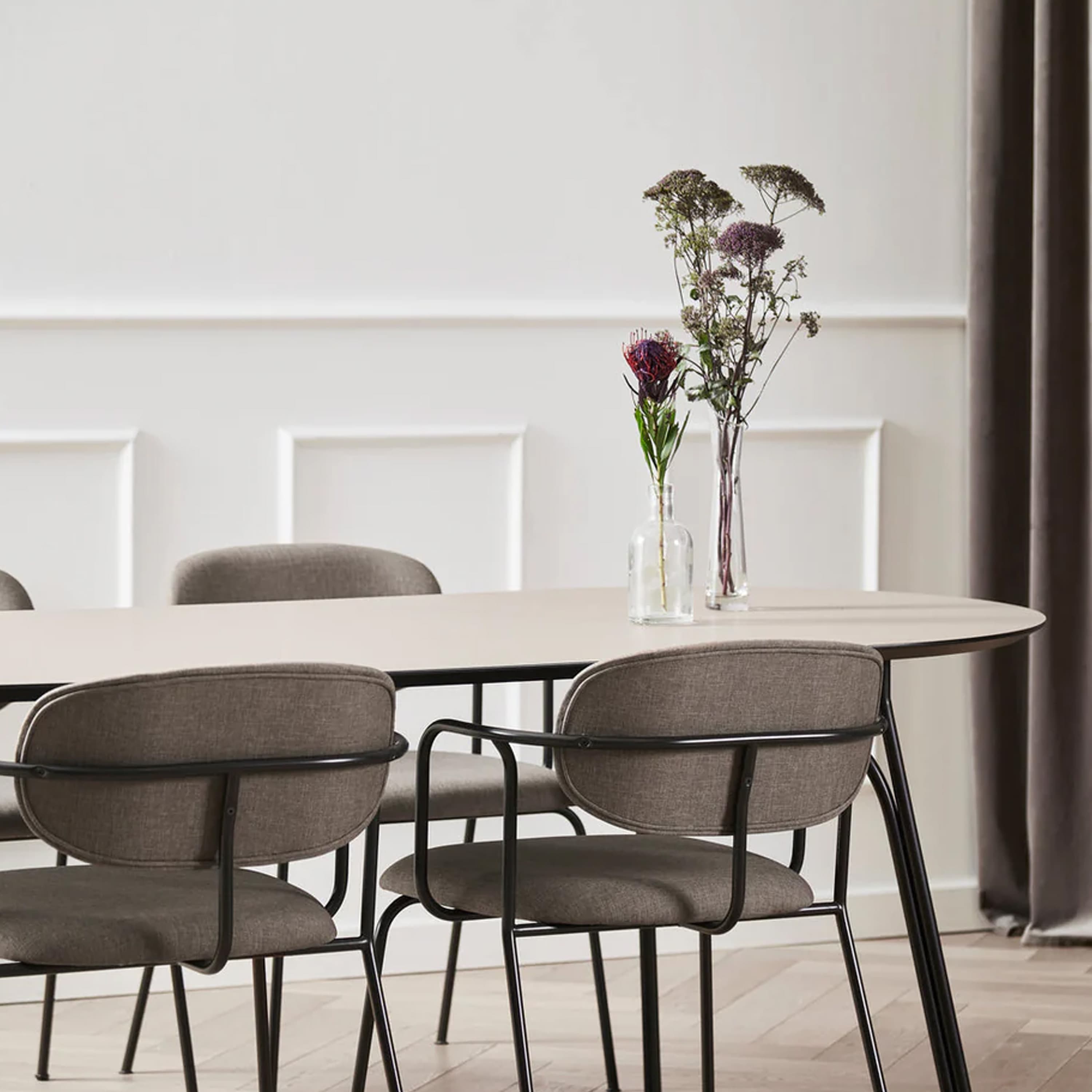 Tree Dining Table Beige/Black 220cm