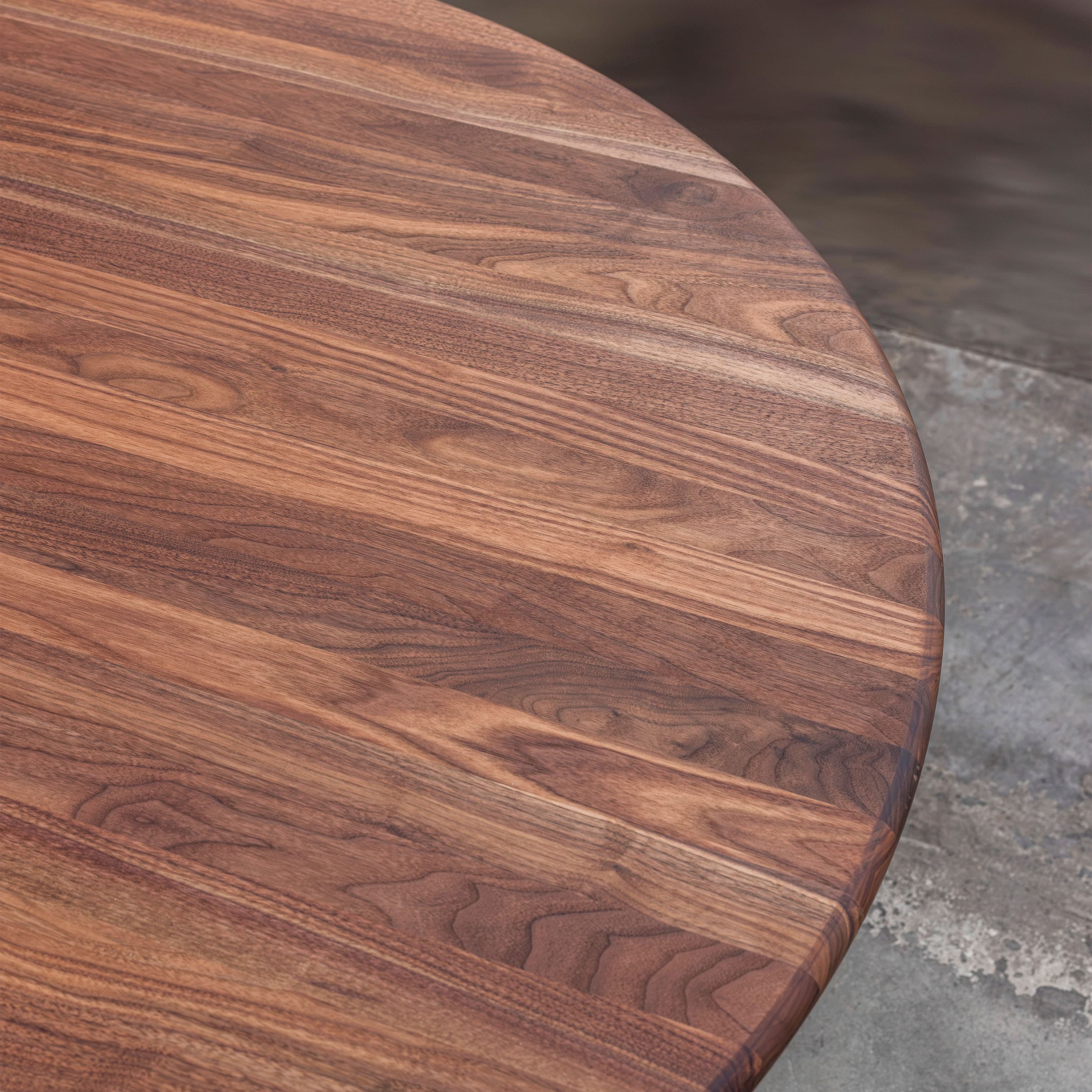 Sanders Dining Table Walnut Ø160