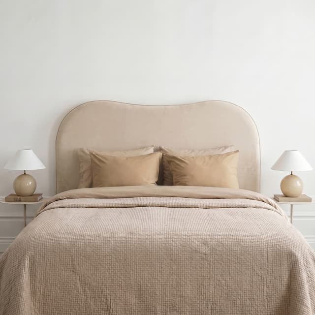 Lola Headboard Velvet Beige 160cm