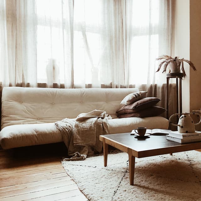 Fresh Schlafsofa Natur/Petrolblau 200cm