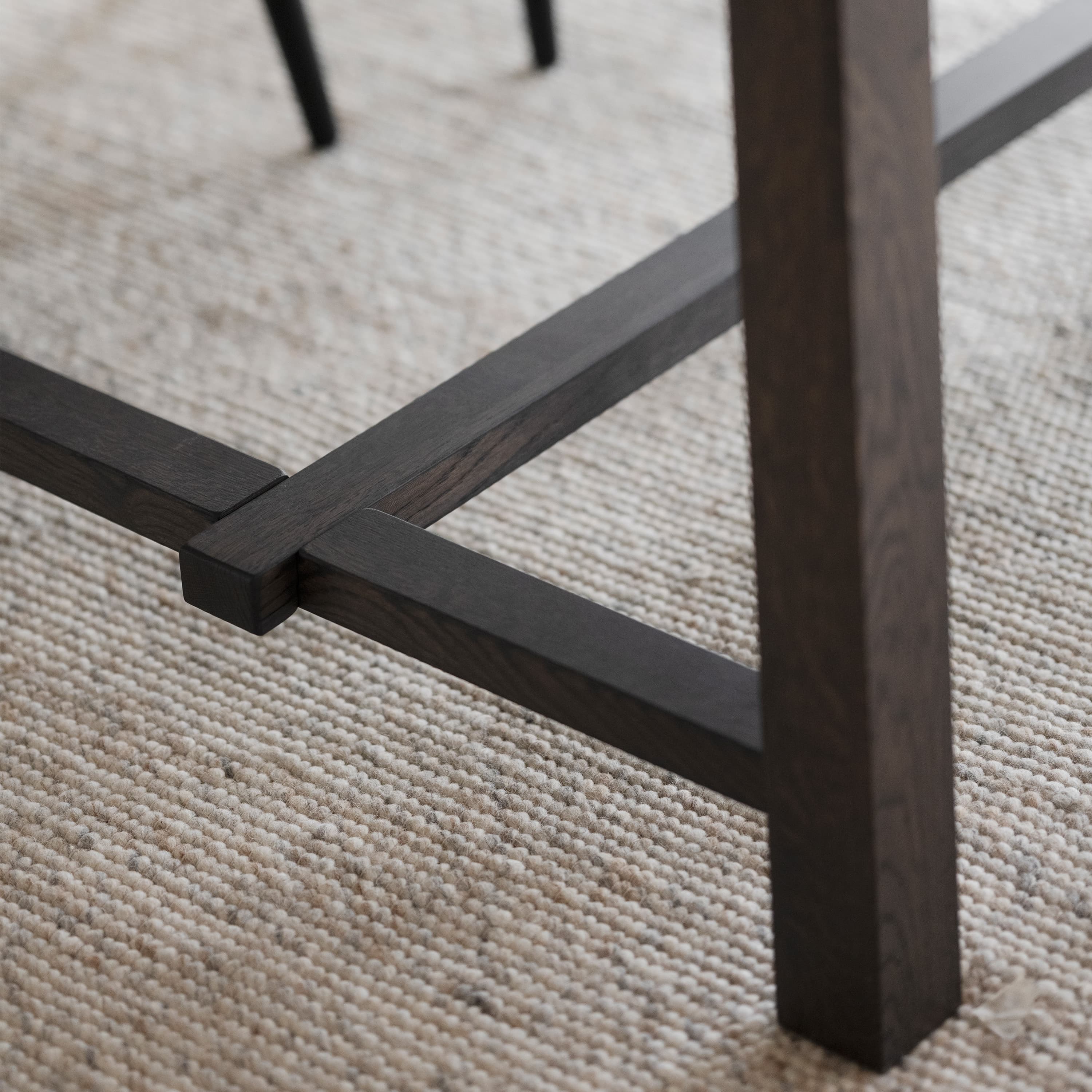 Brooklyn Dining Table Dark Brown Oak 220cm