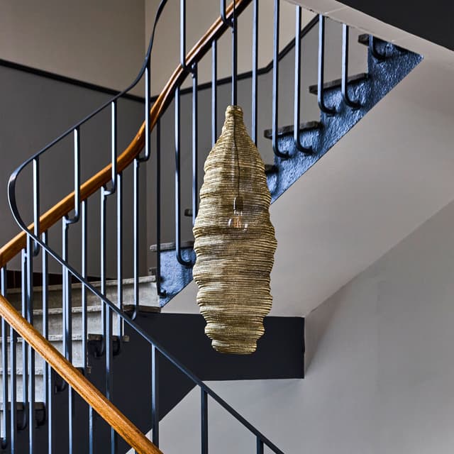 Mesh Deckenlampe Antik Champagner