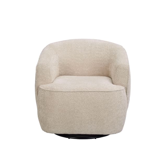 Dermot Sessel Drehfuß Hellbeige