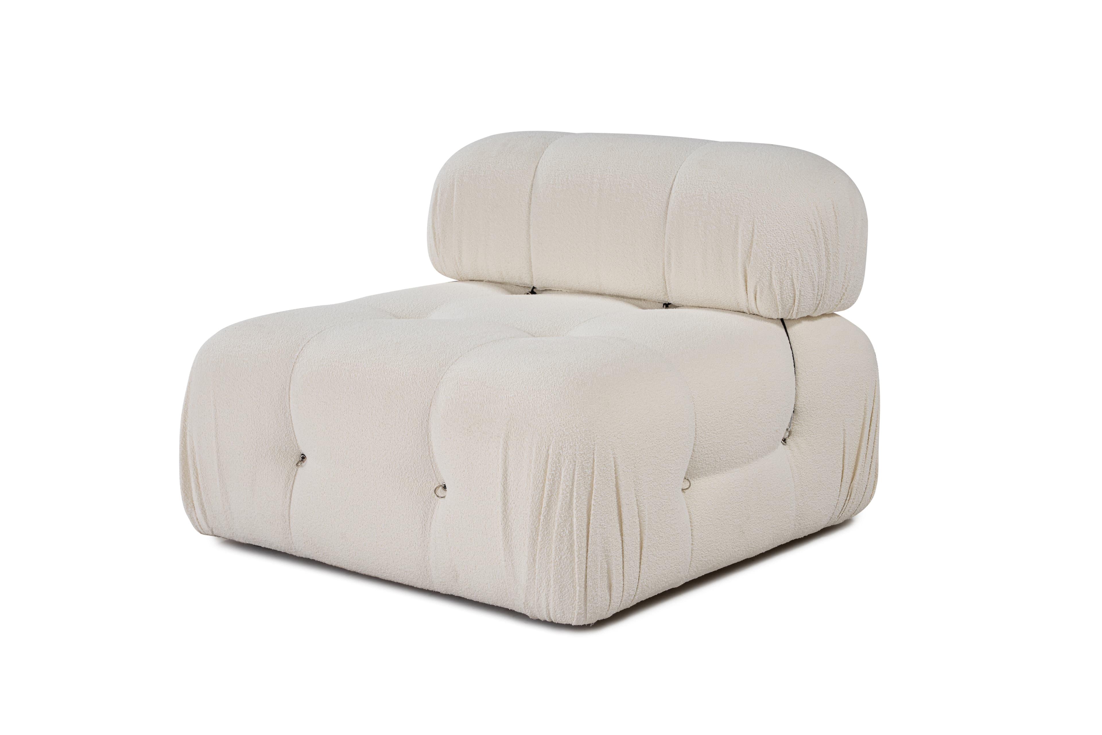 Blanca Mittelmodul White Bouclé