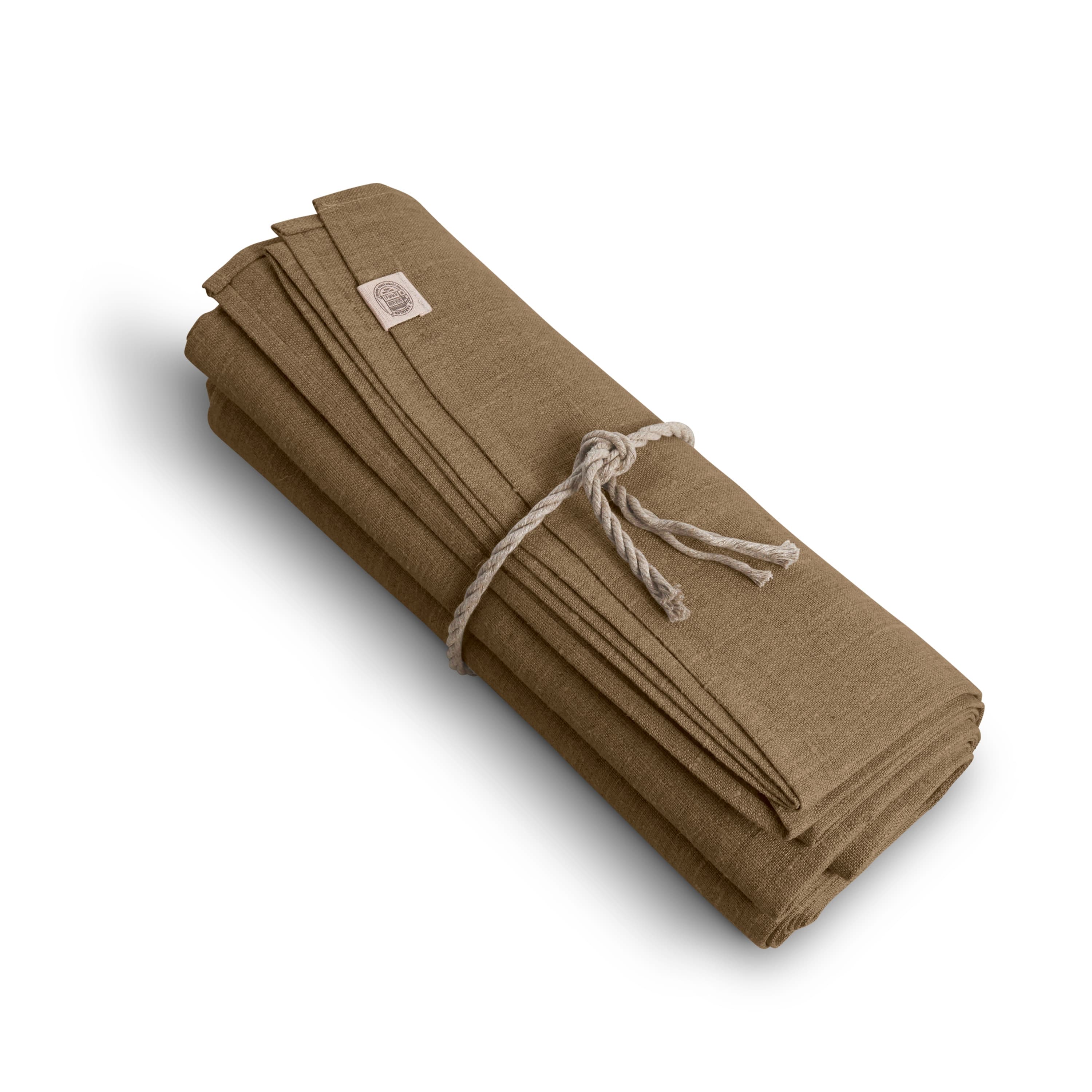 Classic Linen Tablecloth Nougat 150x300