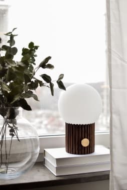 Hubble Table Lamp Walnut Ø15