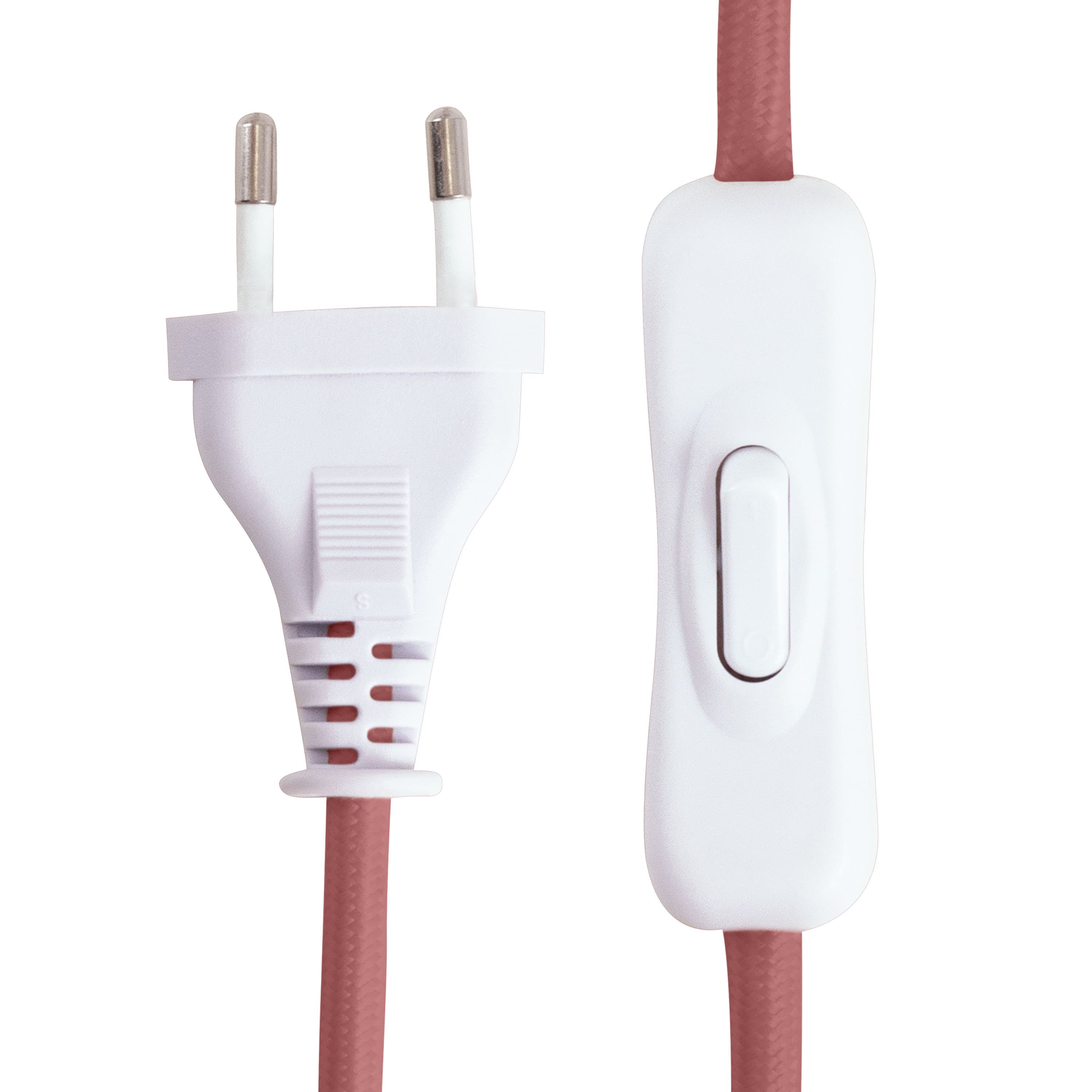 Castello Tischlampe Mattrosa Marmor/Beige 24cm