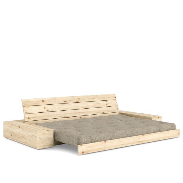 Base Sidebox Schlafsofa Clear Lacquered/Warm Sand