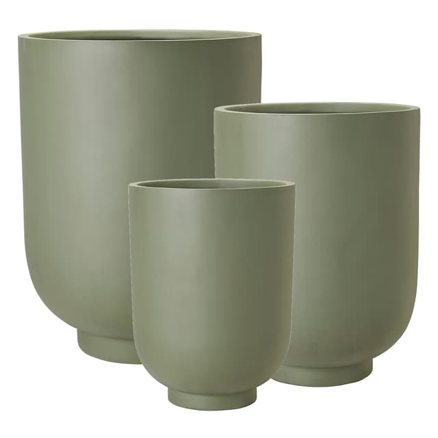 Malin Blumentopf Grün Hoch 3er-Set