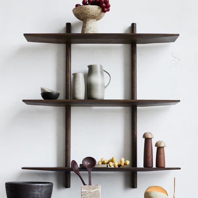 Noir Wandregal Dark Oil Oak Large