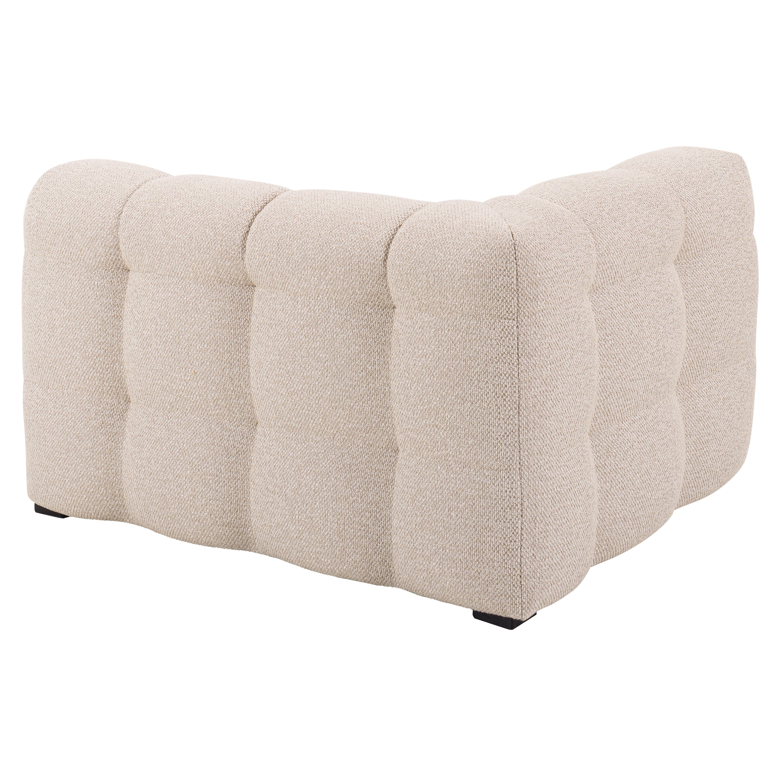 Billie 1-Sitzer Sofa Modul Links Armlehne Beige Bouclé 118cm