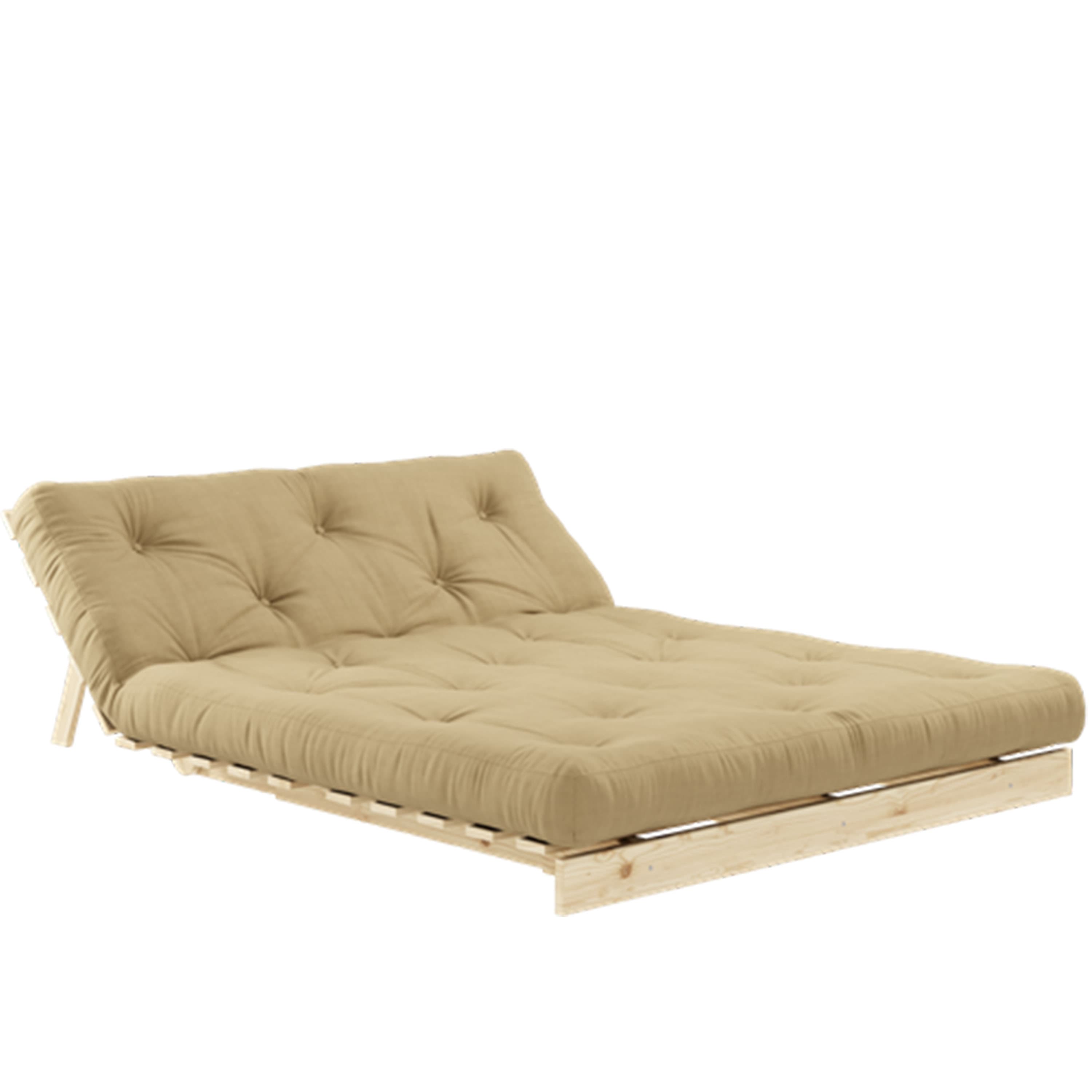 Roots Schlafsofa Natur/Weizenbeige 140 cm