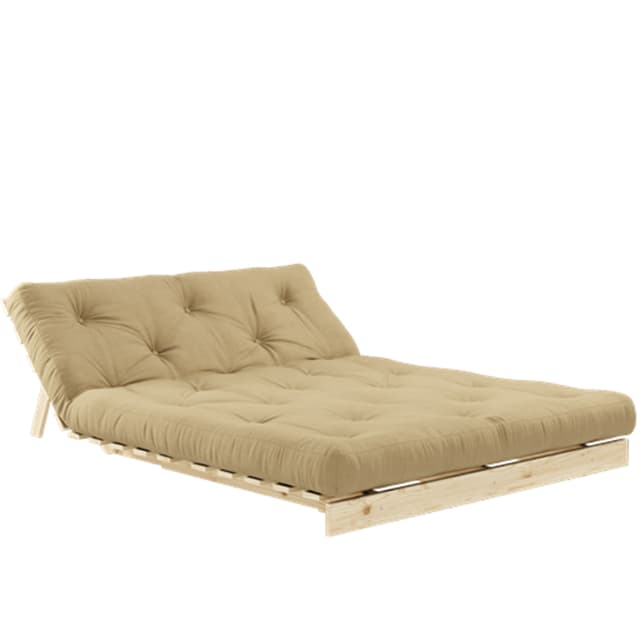 Roots Schlafsofa Natur/Weizenbeige 140 cm