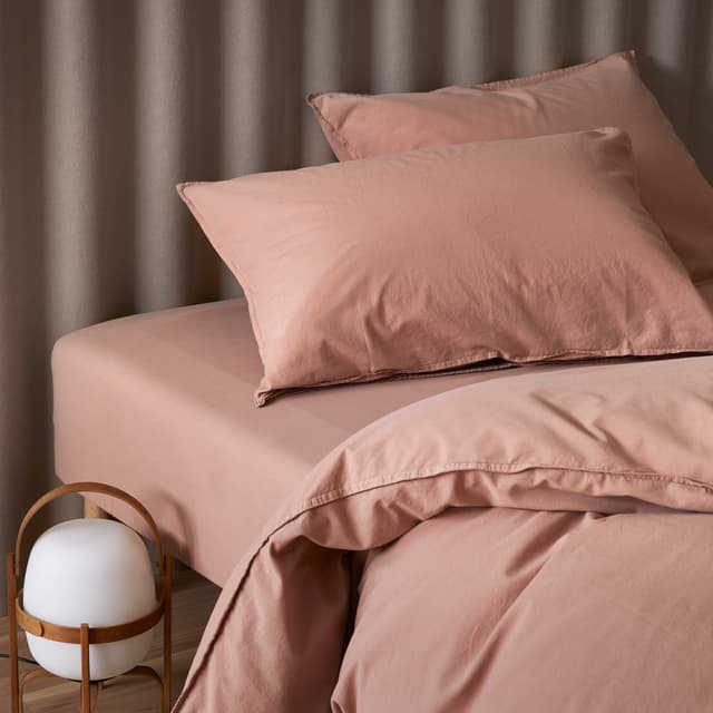 Frøya Bettbezug-Set in Warmrosa 150x210/50x60