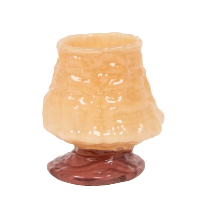 Kiva Candle Holder Peach 15cm