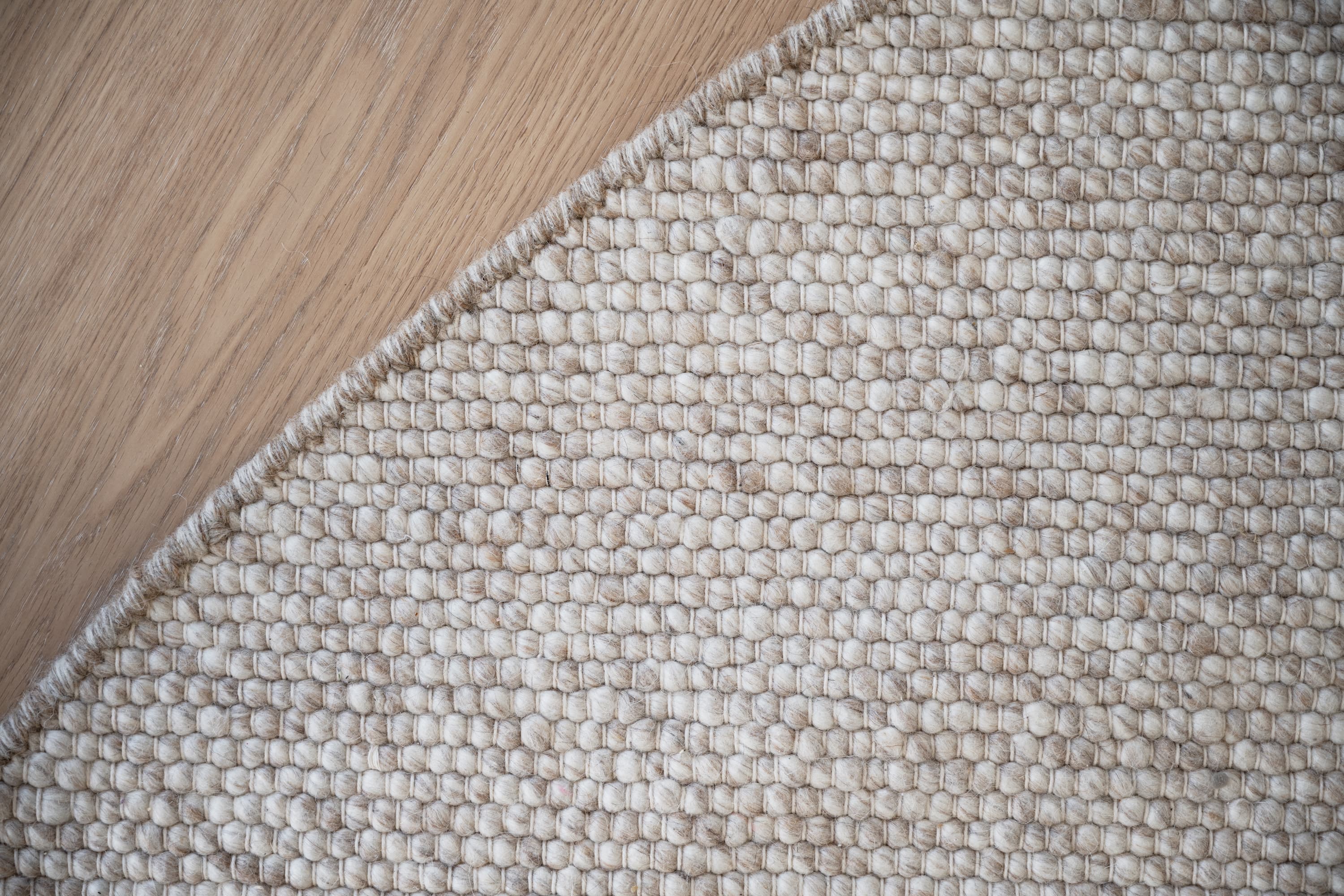 Auckland Wollteppich Rund Beige 250cm