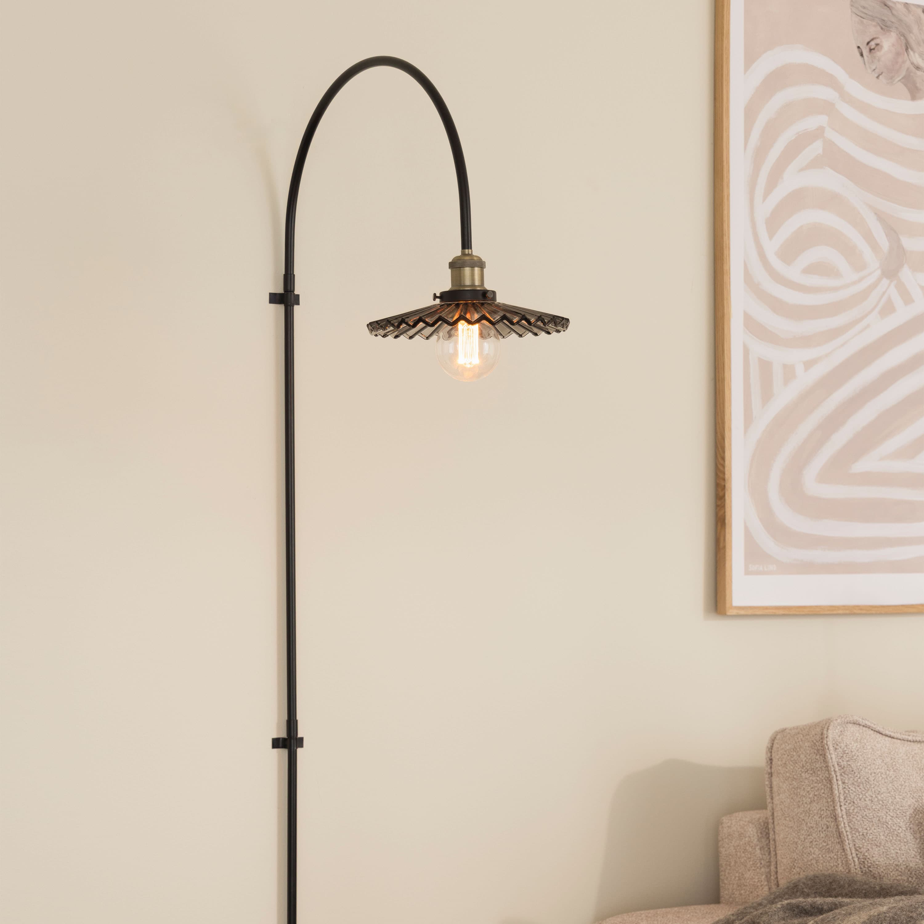 Cobbler Wall lamp Smoke 75cm