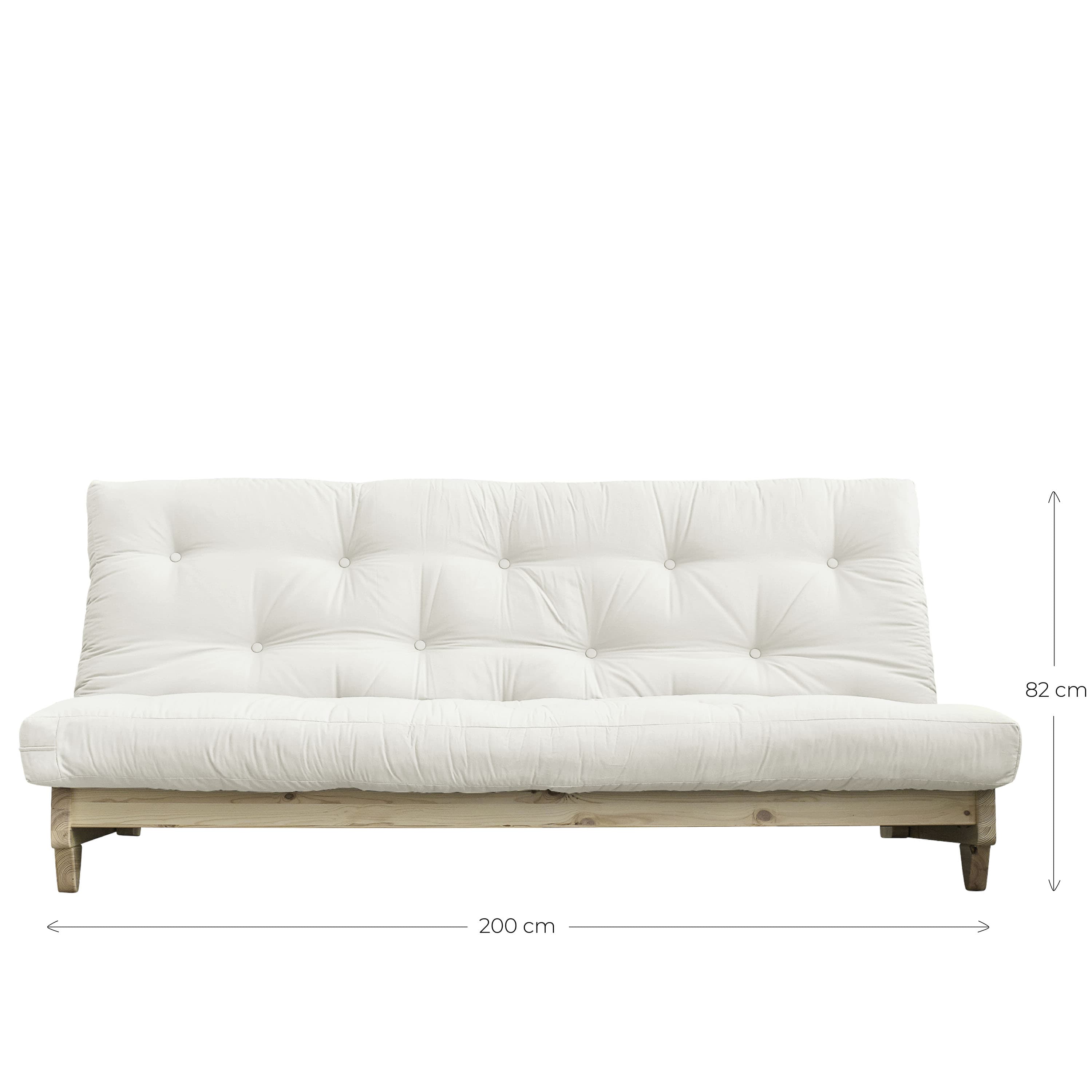 Fresh Schlafsofa Natur/Beige 200cm