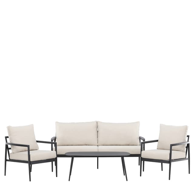 Taromina Loungeset Schwarz/Beige