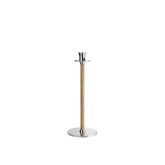 Alto Basso Candle Holder Silver/White Pigmented 30cm