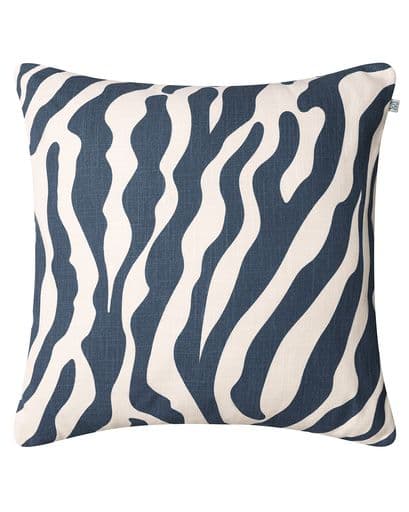 Zebra Outdoor Zierkissen Blau/Weiß 50x50