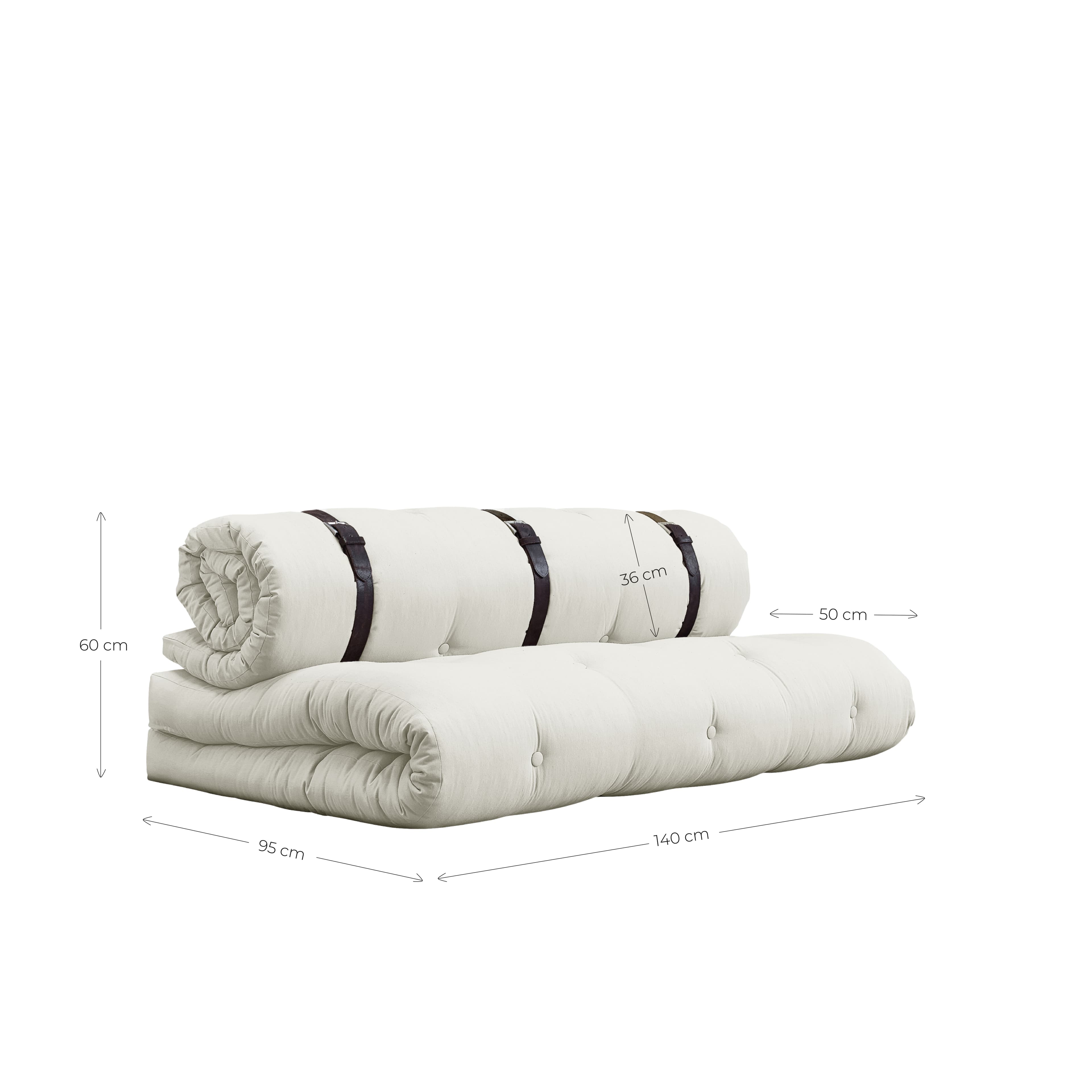Buckle-Up Daybed Natur 200 cm