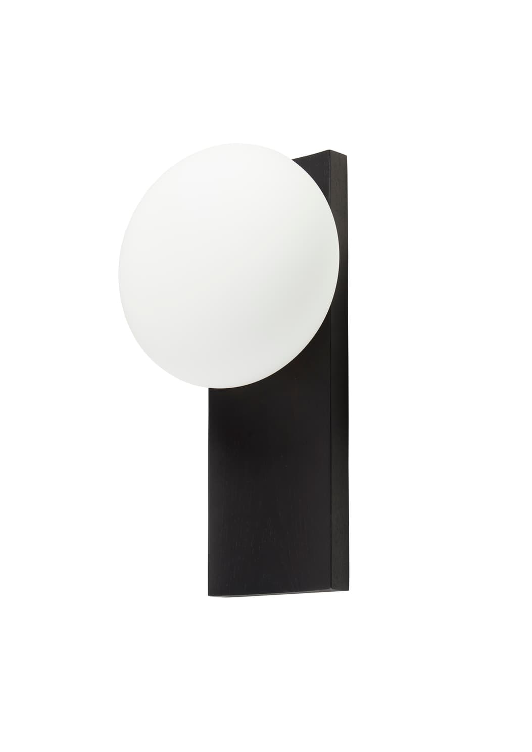 Dew Tisch-/Wandleuchte Opal/Schwarz Esche