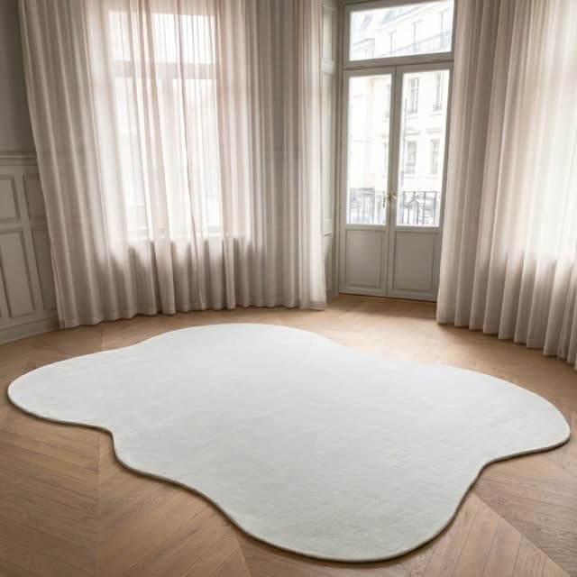 Stormi Wollteppich White 170x230