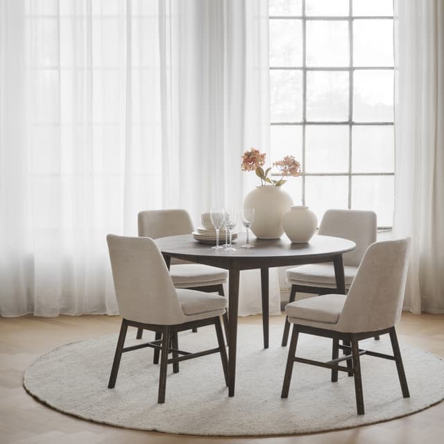 Tyler Dining Table Brown Ø120+45 cm