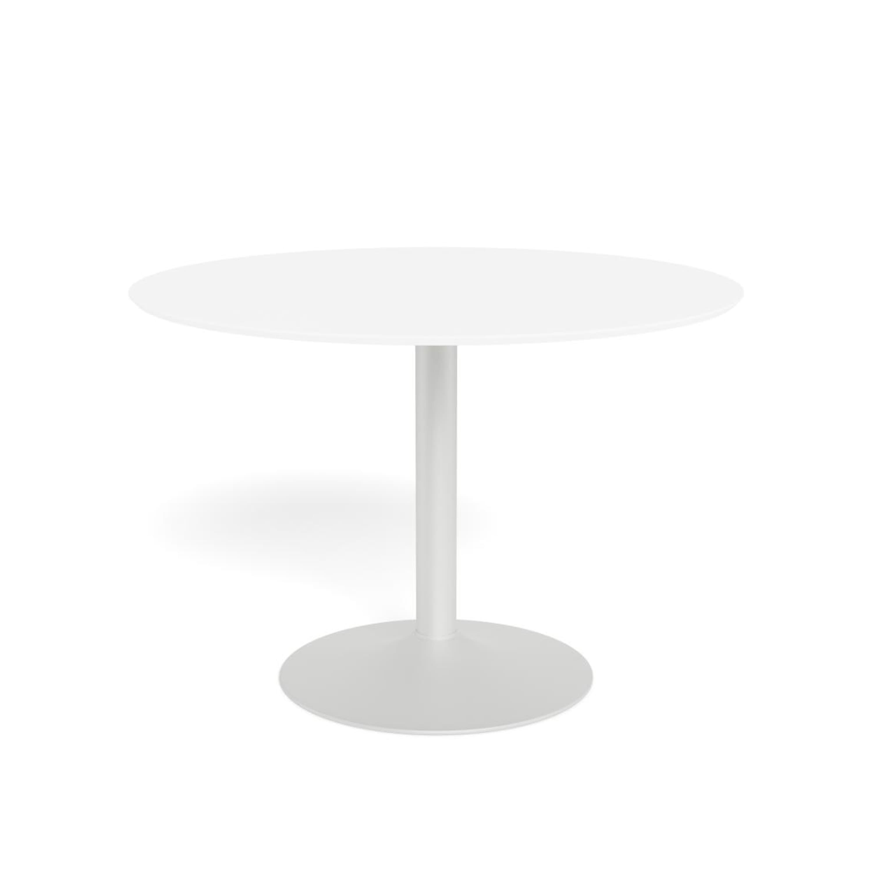 Livia Dining Table White Ø110
