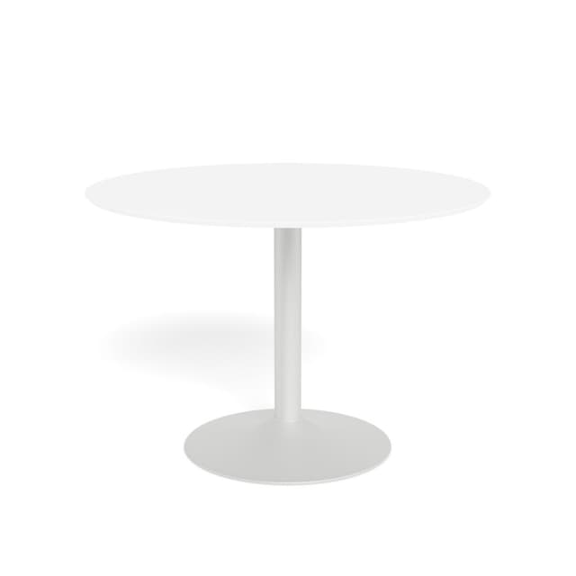 Livia Dining Table White Ø110