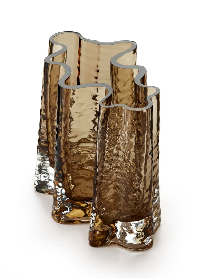Gry Breite Vase Cognac 19cm