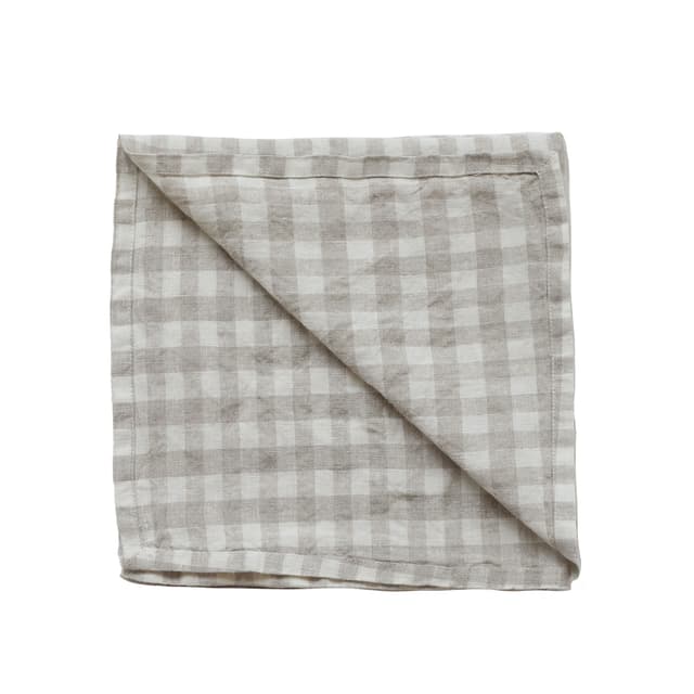 Linen Gingham Natural
