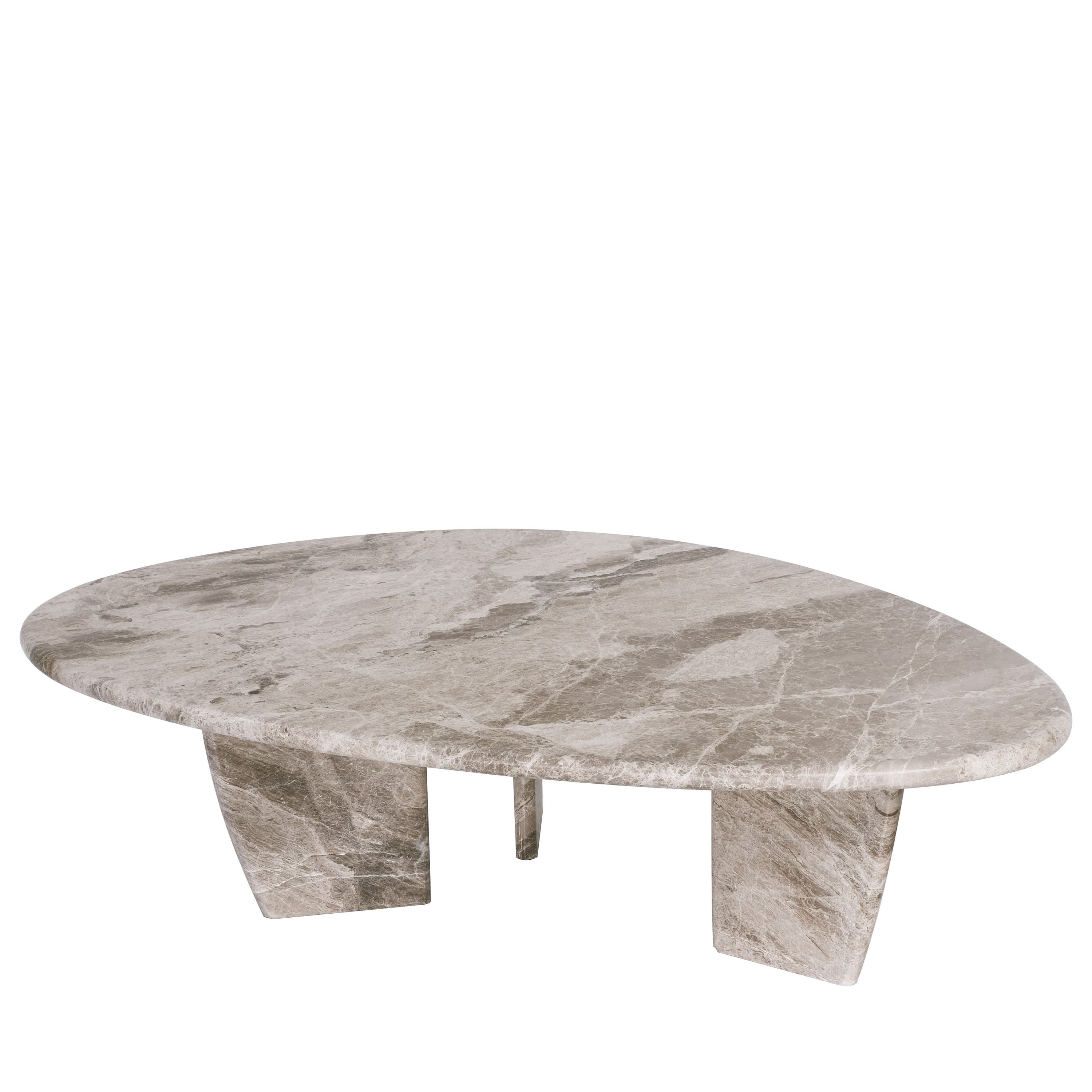Francis Couchtisch Marmor Greige 120cm