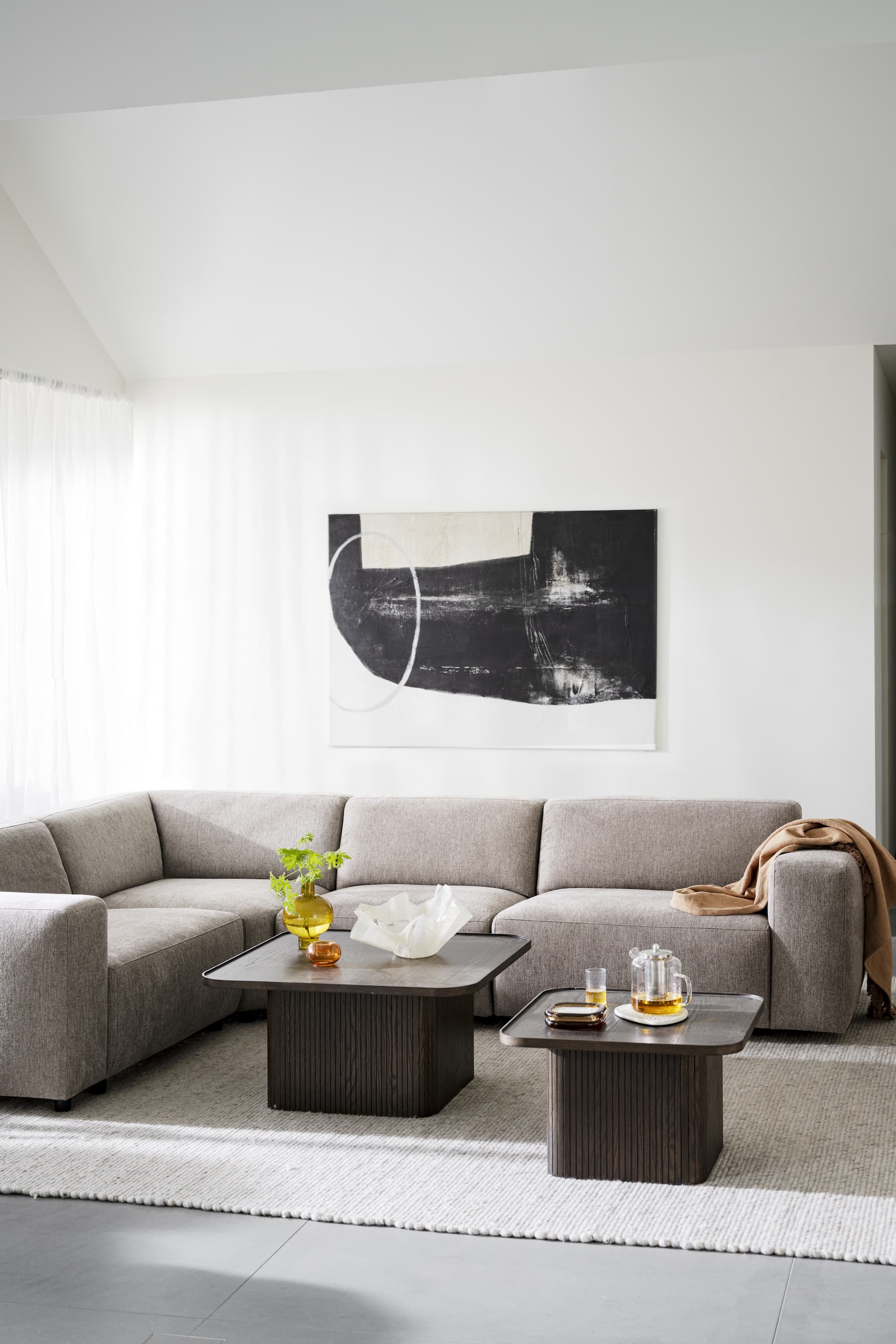 Willard 2+3-sits Hörnsoffa Beige 297x219
