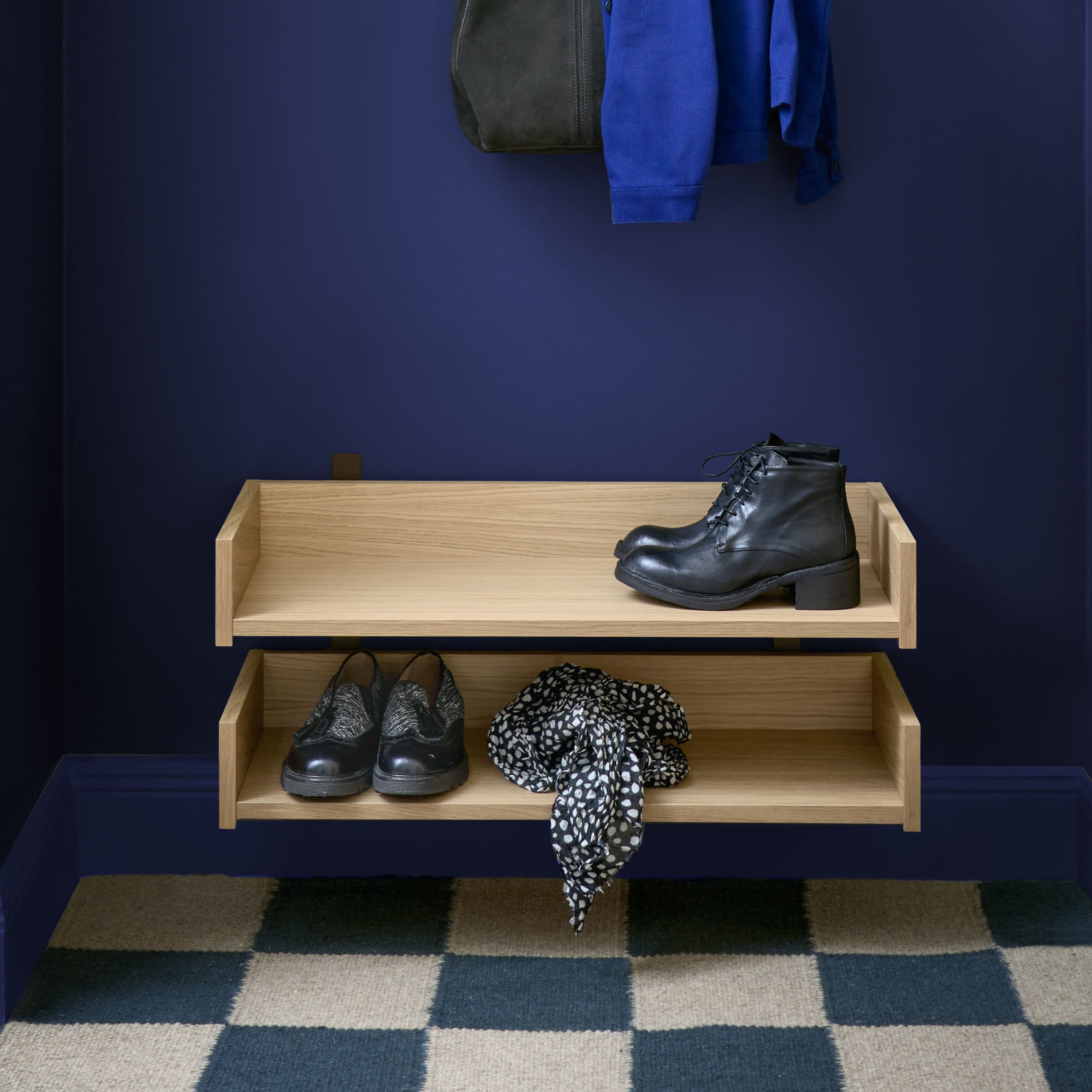 Gentle Shoe Rack Natural Oak