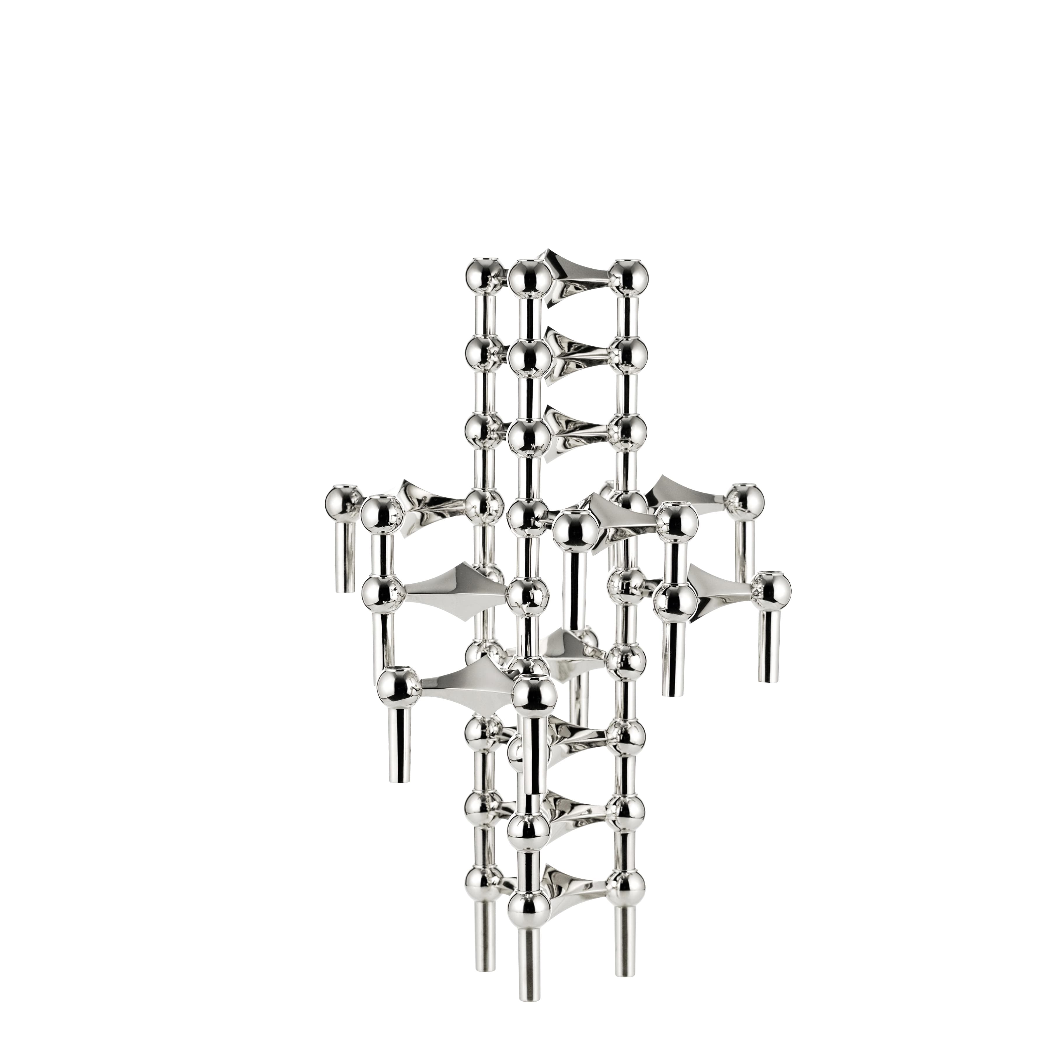STOFF Nail Candle Holder Chrome Set of 3