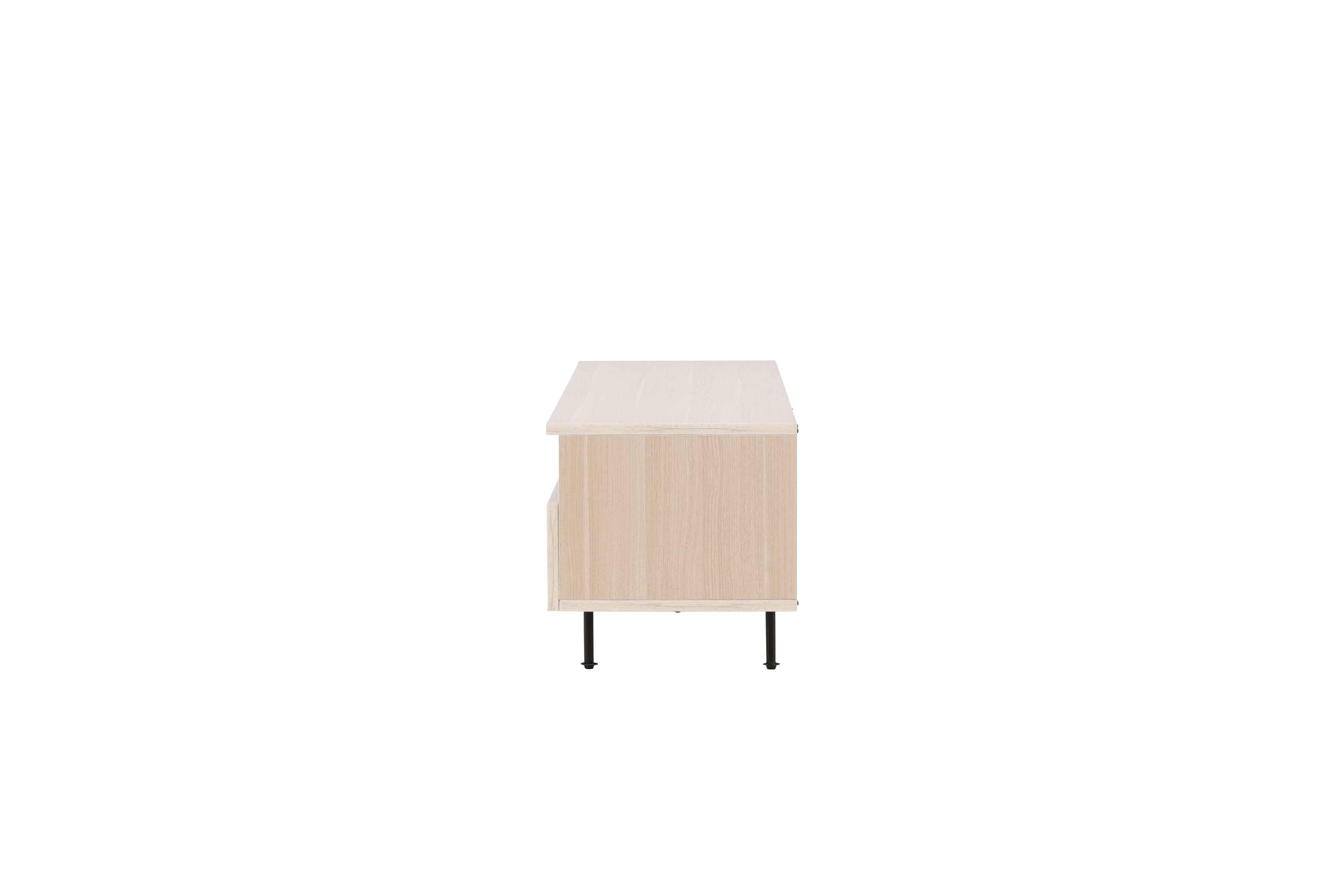 Navarra TV-Bänk Matte Black/Whitewash 180cm
