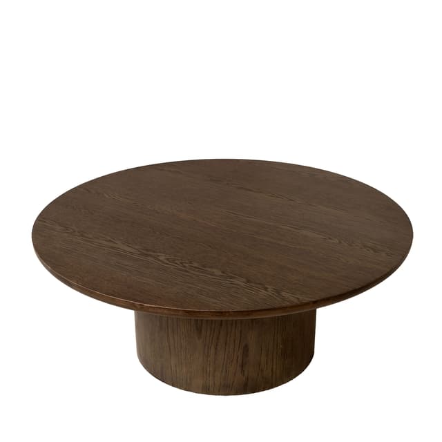 Gia Couchtisch Braun gebeizte Eiche 90 cm