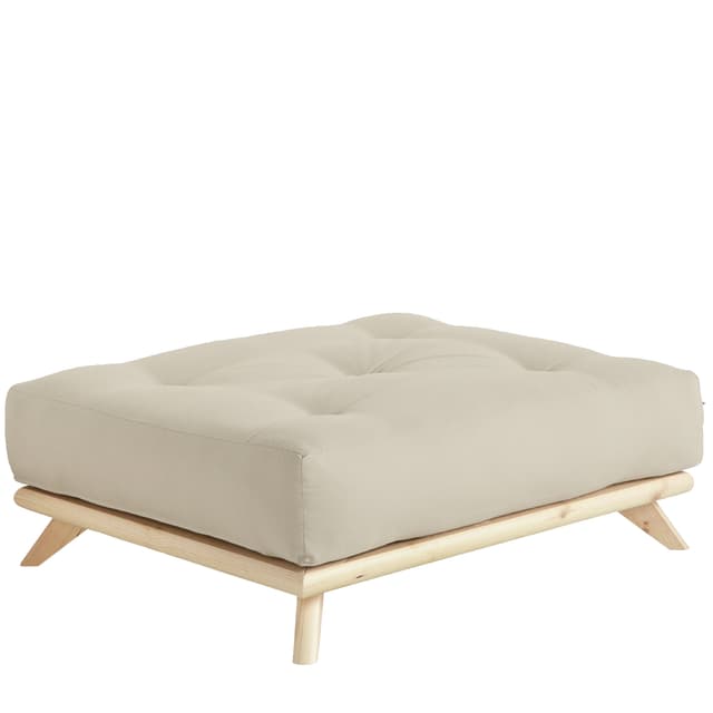Senza Footstool Natural/Beige